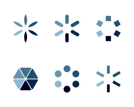 Collection Loading bar status icon. Vector illustration. Set of vector loaded Stock Illustration