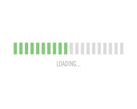 Collection Loading bar status icon. Vector illustration. Set of vector loaded Stock Illustration