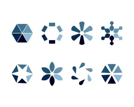 Collection Loading bar status icon. Vector illustration. Set of vector loaded Stock Illustration