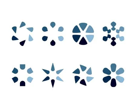 Collection Loading bar status icon. Vector illustration. Set of vector loaded Stock-Illustration