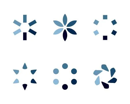 Collection Loading bar status icon. Vector illustration. Set of vector loaded Stock Illustration