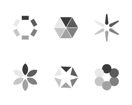 Collection Loading bar status icon. Vector illustration. Set of vector loaded Stock Illustration