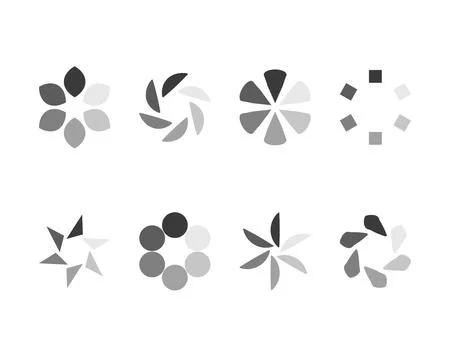Collection Loading bar status icon. Vector illustration. Set of vector loaded Stock Illustration