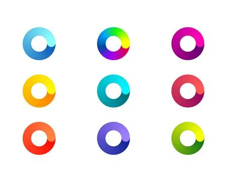 Collection Loading bar status icon. Vector illustration. Set of vector load.. Stock Illustration