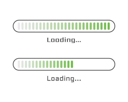 Collection Loading bar status icon. Vector illustration. Set of vector loaded Stock Illustration