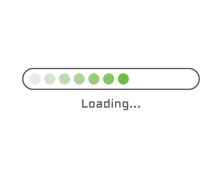 Collection Loading bar status icon. Vector illustration. Set of vector loaded Stock Illustration