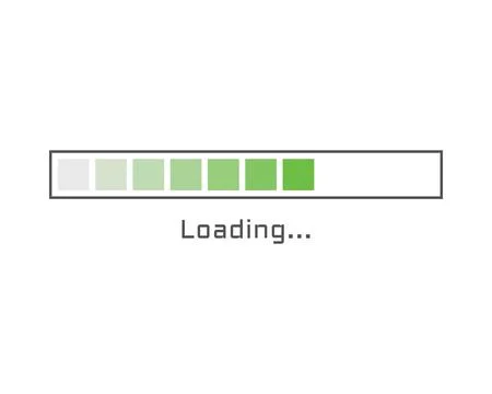 Collection Loading bar status icon. Vector illustration. Set of vector loaded Stock Illustration
