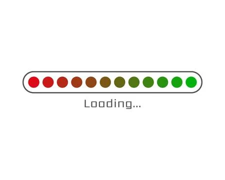 Collection Loading bar status icon. Vector illustration. Set of vector loaded Stock Illustration