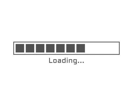 Collection Loading bar status icon. Vector illustration. Set of vector load.. Ilustración de archivo