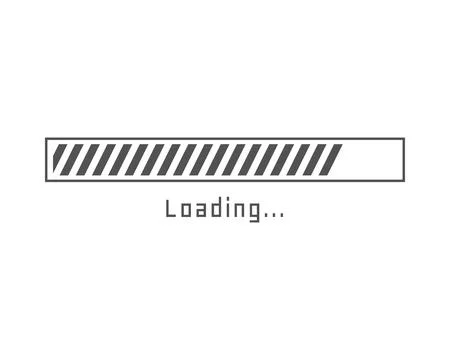 Collection Loading bar status icon. Vector illustration. Set of vector load.. Ilustración de archivo