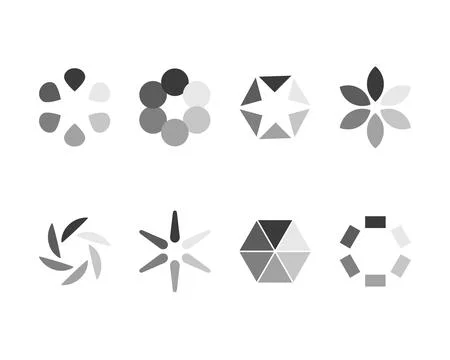 Collection Loading bar status icon. Vector illustration. Set of vector loaded Stock Illustration