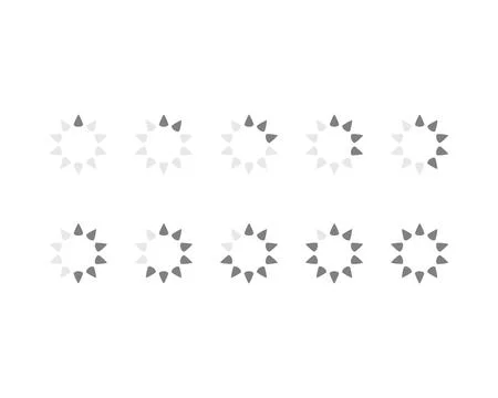 Collection Loading bar status icon. Vector illustration. Set of vector loaded Stock-Illustration