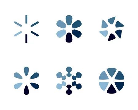 Collection Loading bar status icon. Vector illustration. Set of vector loaded Stock Illustration