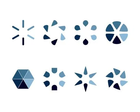 Collection Loading bar status icon. Vector illustration. Set of vector loaded Stock-Illustration