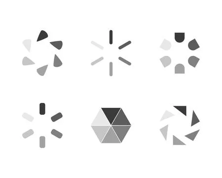 Collection Loading bar status icon. Vector illustration. Set of vector load.. Ilustración de archivo