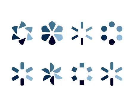 Collection Loading bar status icon. Vector illustration. Set of vector loaded Ilustración de archivo