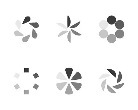 Collection Loading bar status icon. Vector illustration. Set of vector loaded Ilustración de archivo
