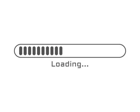 Collection Loading bar status icon. Vector illustration. Set of vector load.. Stock Illustration