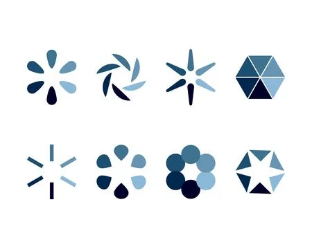 Collection Loading bar status icon. Vector illustration. Set of vector loaded Stock Illustration