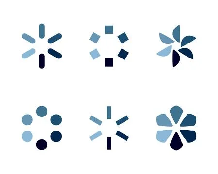 Collection Loading bar status icon. Vector illustration. Set of vector loaded Stock Illustration