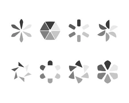 Collection Loading bar status icon. Vector illustration. Set of vector loaded Stock-Illustration