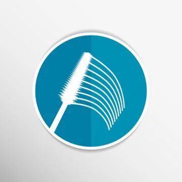 Collection of a mascara  shapes each one is shot separately Stock Illustration