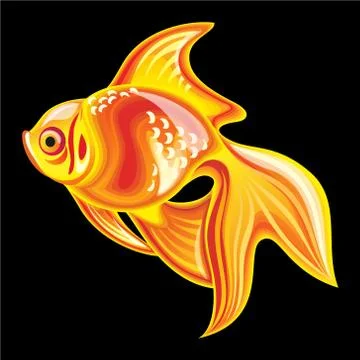 Collection of mascots: goldfish Stock-Illustration