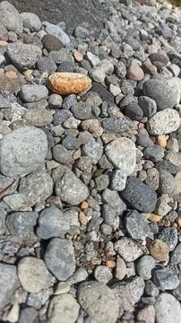 A collection of medium-sized river rocks Stock Photos