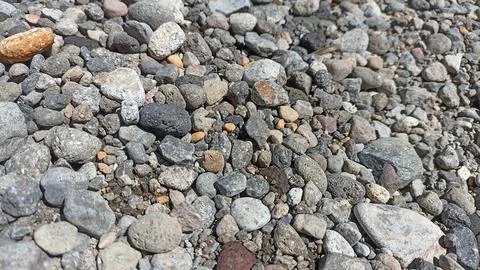 A collection of medium-sized stones Stock Photos