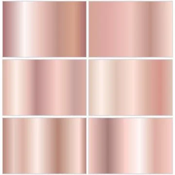 Collection of metallic gradients Stock Illustration