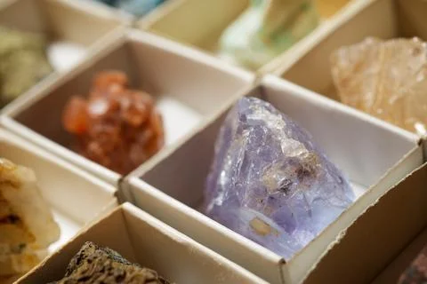 Collection of minerals 스톡 사진