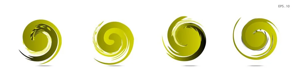 Collection of modern abstract graphic elements. Vortex vector background. Tem イラスト素材