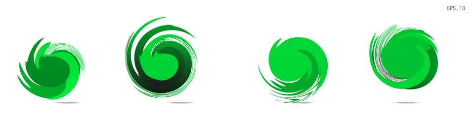 Collection of modern abstract graphic elements. Vortex vector background. Tem 스톡 일러스트