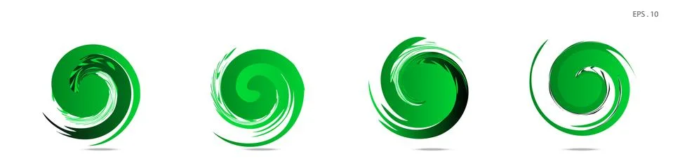 Collection of modern abstract graphic elements. Vortex vector background. Tem イラスト素材