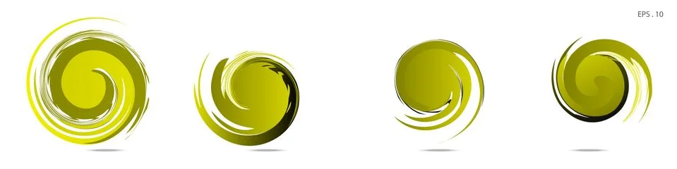 Collection of modern abstract graphic elements. Vortex vector background. Tem Stockillustratie