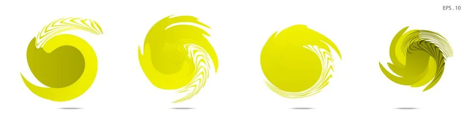Collection of modern abstract graphic elements. Vortex vector background. Tem 스톡 일러스트