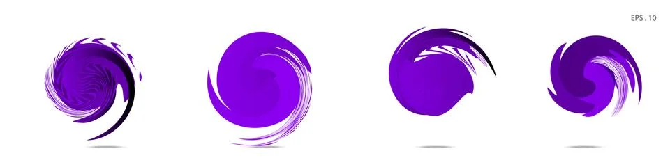 Collection of modern abstract graphic elements. Vortex vector background. Tem イラスト素材