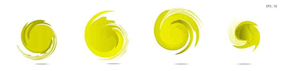 Collection of modern abstract graphic elements. Vortex vector background. Tem イラスト素材