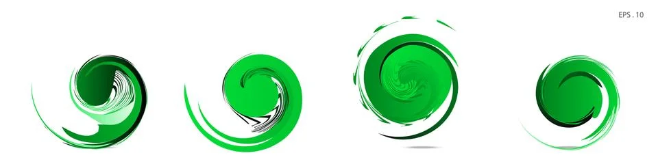 Collection of modern abstract graphic elements. Vortex vector background. Tem イラスト素材