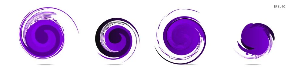 Collection of modern abstract graphic elements. Vortex vector background. Tem イラスト素材