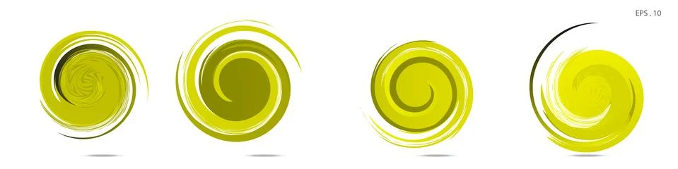 Collection of modern abstract graphic elements. Vortex vector background. Tem イラスト素材
