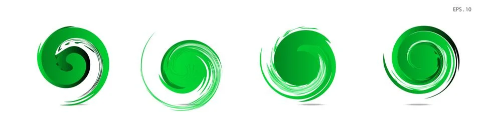 Collection of modern abstract graphic elements. Vortex vector background. Tem Illustrazione stock