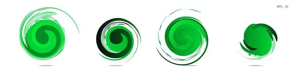 Collection of modern abstract graphic elements. Vortex vector background. Tem Stock Illustration