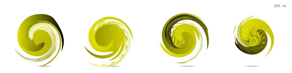 Collection of modern abstract graphic elements. Vortex vector background. Tem 스톡 일러스트