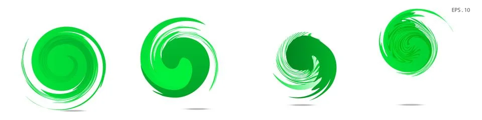 Collection of modern abstract graphic elements. Vortex vector background. Tem 스톡 일러스트