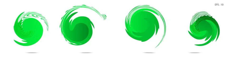 Collection of modern abstract graphic elements. Vortex vector background. Tem Stock Illustration