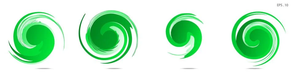 Collection of modern abstract graphic elements. Vortex vector background. Tem Illustrazione stock