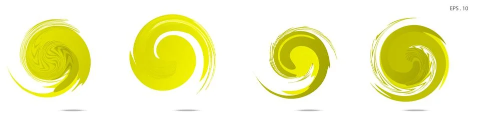 Collection of modern abstract graphic elements. Vortex vector background. Tem イラスト素材