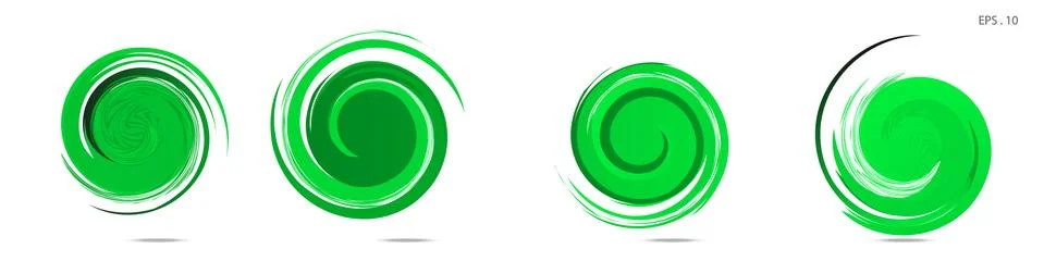 Collection of modern abstract graphic elements. Vortex vector background. Tem Illustrazione stock