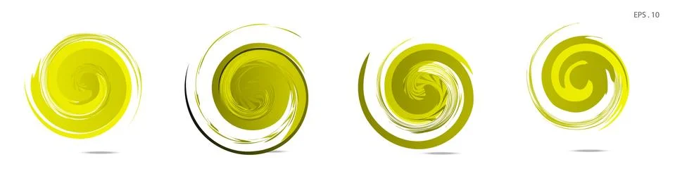 Collection of modern abstract graphic elements. Vortex vector background. Tem Illustrazione stock